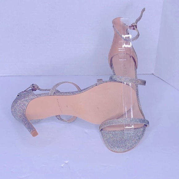 Kurt Geiger London Park Lane High Heel Sandals Metallic Silver/Gold Size 9 - Picture 5 of 8